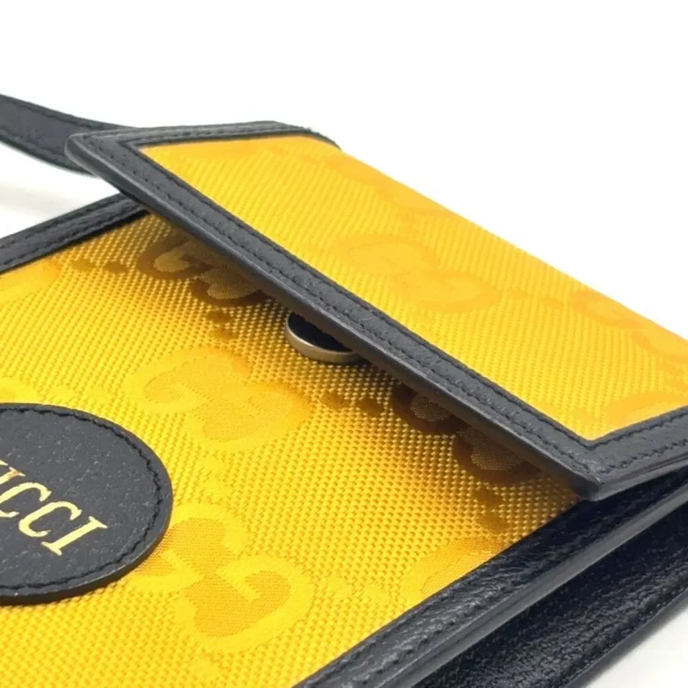 GUCCI Off The Grid Shoulder Bag Yellow Black